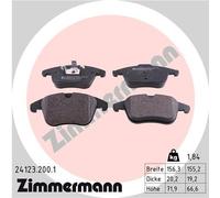 ZIMMERMANN 24123.200.1 Kit pastiglie freno, Freno a disco per FORD,LAND ROVER,LA