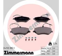 ZIMMERMANN 24133.185.1 Kit pastiglie freno, Freno a disco per CITROËN,PEUGEOT