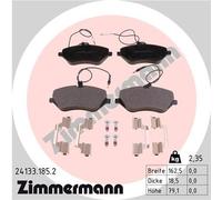 ZIMMERMANN 24133.185.2 Kit pastiglie freno, Freno a disco per CITROËN,PEUGEOT