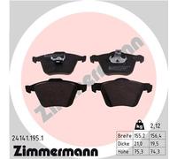 ZIMMERMANN 24141.195.1 Kit pastiglie freno, Freno a disco per VOLVO,VOLVO ASIA