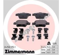 ZIMMERMANN 24150.175.1 Kit pastiglie freno, Freno a disco per CITROËN,CITROËN (D