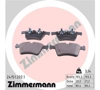 ZIMMERMANN 24151.202.1 Kit pastiglie freni