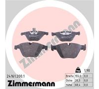 ZIMMERMANN 24161.200.1 Kit pastiglie freno, Freno a disco per BMW