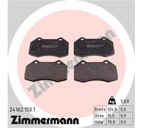 ZIMMERMANN 24162.150.1 Kit pastiglie freno, Freno a disco per ALPINE,RENAULT