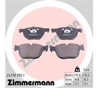 ZIMMERMANN 24170.195.1 Kit pastiglie freno, Freno a disco per BMW