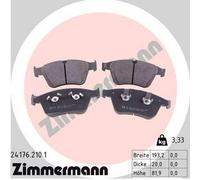 Pastiglie freno 24176.210.1 ZIMMERMANN per MERCEDES-BENZ CLASSE R CLASSE M