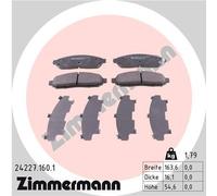 ZIMMERMANN 24227.160.1 Kit pastiglie freno, Freno a disco per NISSAN