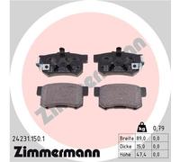 ZIMMERMANN 24231.150.1 Kit pastiglie freno, Freno a disco per ACURA,HONDA,HONDA