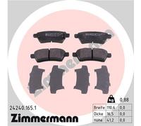 ZIMMERMANN 24240.165.1 Kit pastiglie freno, Freno a disco per NISSAN