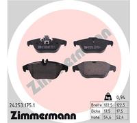 ZIMMERMANN 24253.175.1 Kit pastiglie freno, Freno a disco per MERCEDES-BENZ,MERC