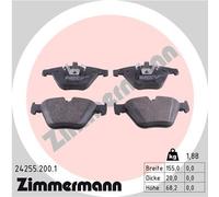 ZIMMERMANN 24255.200.1 Kit pastiglie freno, Freno a disco per BMW,BMW (BRILLIANC