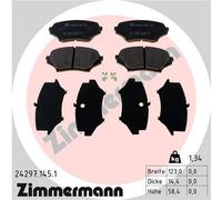 ZIMMERMANN 24297.145.1 Kit pastiglie freno, Freno a disco per MAZDA
