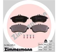 ZIMMERMANN 24306.205.1 Kit pastiglie freno, Freno a disco per MERCEDES-BENZ,MERC