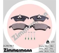 ZIMMERMANN 24310.190.1 Kit pastiglie freni