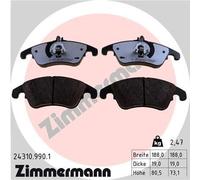 ZIMMERMANN 24310.990.1 Kit pastiglie freni Anteriore