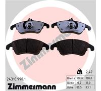 ZIMMERMANN 24310.990.1 Kit pastiglie freno, Freno a disco per MERCEDES-BENZ,MERC