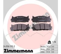 ZIMMERMANN 24350.175.2 Kit pastiglie freni
