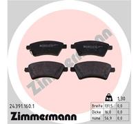 ZIMMERMANN 24391.160.1 Kit pastiglie freno, Freno a disco per FIAT,SUZUKI