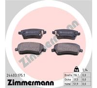ZIMMERMANN 24403.175.1 Kit pastiglie freni