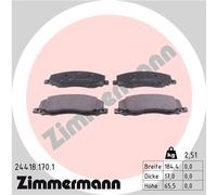 ZIMMERMANN 24418.170.1 Kit pastiglie freno, Freno a disco per OPEL,VAUXHALL