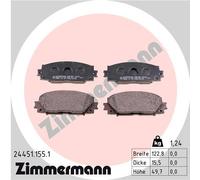 ZIMMERMANN 24451.155.1 Kit pastiglie freno, Freno a disco per TOYOTA,TOYOTA (FAW