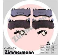 ZIMMERMANN 24455.970.2 Kit pastiglie freno, Freno a disco per AUDI