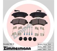 ZIMMERMANN 24466.190.2 Kit pastiglie freno, Freno a disco per CITROËN,FIAT,PEUGE