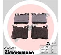 ZIMMERMANN 24524.995.1 Kit pastiglie freno, Freno a disco per BMW,ROLLS-ROYCE
