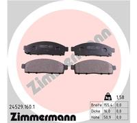 ZIMMERMANN 24529.160.1 Kit pastiglie freno, Freno a disco per FIAT,MITSUBISHI