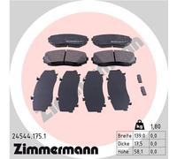 ZIMMERMANN 24544.175.1 Kit pastiglie freno, Freno a disco per MAZDA,MITSUBISHI,M