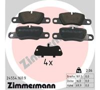ZIMMERMANN 24554.160.9 Kit pastiglie freno, Freno a disco per PORSCHE