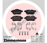 ZIMMERMANN 24559.180.2 Kit pastiglie freno, Freno a disco per BMW