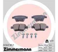 ZIMMERMANN 24563.165.1 Kit pastiglie freno, Freno a disco per AUDI,SEAT,SKODA,SK