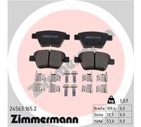 ZIMMERMANN 24563.165.2 Kit pastiglie freni