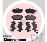 ZIMMERMANN 24578.165.1 Kit pastiglie freno, Freno a disco per CITROËN,FIAT,PEUGE
