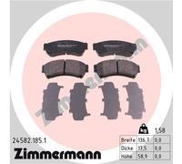 ZIMMERMANN 24582.185.1 Kit pastiglie freno, Freno a disco per MAZDA