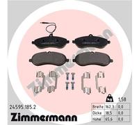 ZIMMERMANN 24595.185.2 Kit pastiglie freno, Freno a disco per CITROËN,FIAT,PEUGE