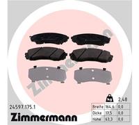 ZIMMERMANN 24597.175.1 Kit pastiglie freno, Freno a disco per HYUNDAI,KIA