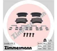 ZIMMERMANN 24606.175.3 Kit pastiglie freno, Freno a disco per AUDI,AUDI (FAW)