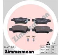 ZIMMERMANN 24635.160.1 Kit pastiglie freno, Freno a disco per HONDA