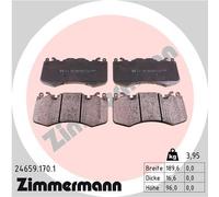 ZIMMERMANN 24659.170.1 Kit pastiglie freno, Freno a disco per LAND ROVER
