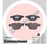 ZIMMERMANN 24688.200.1 Kit pastiglie freno, Freno a disco per BMW,BMW (BRILLIANC