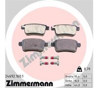 ZIMMERMANN 24692.160.1 Kit pastiglie freno, Freno a disco per MERCEDES-BENZ,NISS