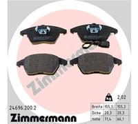 ZIMMERMANN 24696.200.2 Kit pastiglie freni