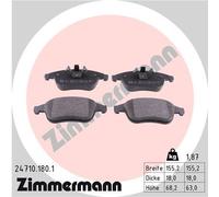 ZIMMERMANN 24710.180.1 Kit pastiglie freno, Freno a disco per RENAULT