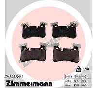 ZIMMERMANN 24733.150.1 Kit pastiglie freno, Freno a disco per MERCEDES-BENZ