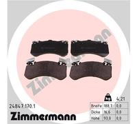 ZIMMERMANN 24847.170.1 Kit pastiglie freno, Freno a disco per AUDI