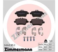 ZIMMERMANN 24848.185.2 Kit pastiglie freno, Freno a disco per MERCEDES-BENZ,MERC