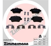 ZIMMERMANN 24848.185.3 Kit pastiglie freno, Freno a disco per INFINITI,MERCEDES-
