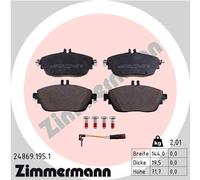 ZIMMERMANN 24869.195.1 Kit pastiglie freno, Freno a disco per INFINITI,MERCEDES-